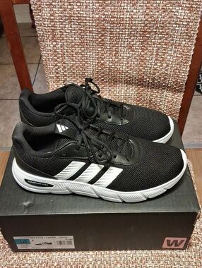 Adidas Women's Cloudform Flex Laces Black & White Size 10 Wide New With Box